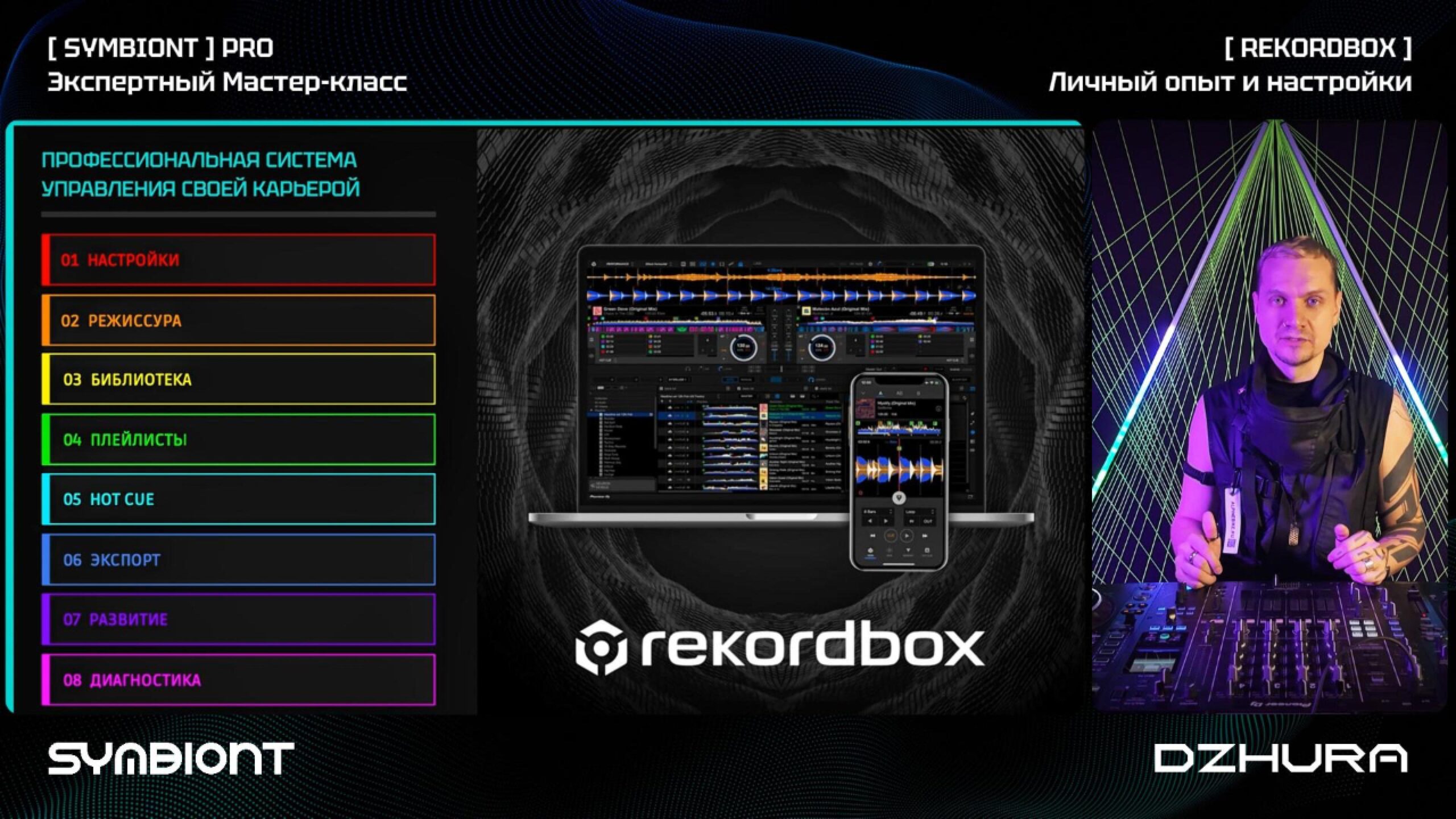 Мастер-класс DZHURA. Настройки Rekordbox для выступлений